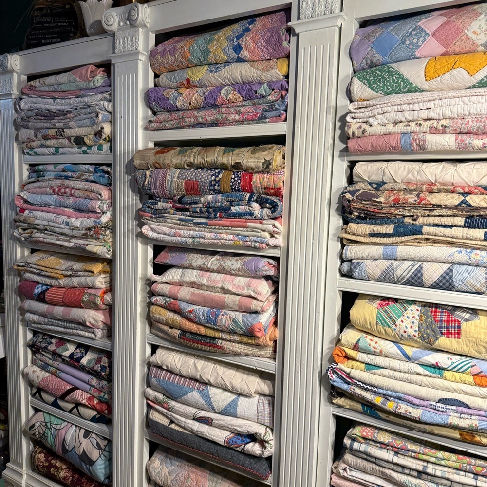 Assorted Pastel Patchwork Quilts